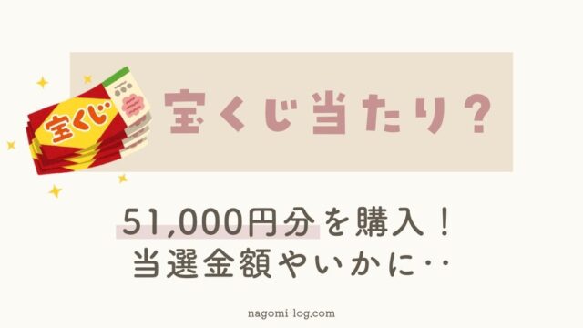 これまで購入した51 000円の宝くじの当選結果 なごみろぐ